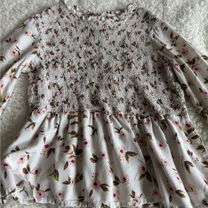 Girls floral peplum top